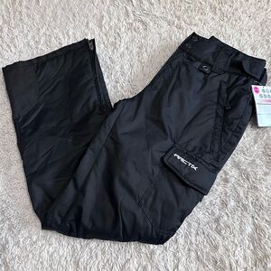 Arctix women snow sports cargo pants size small black color NWT